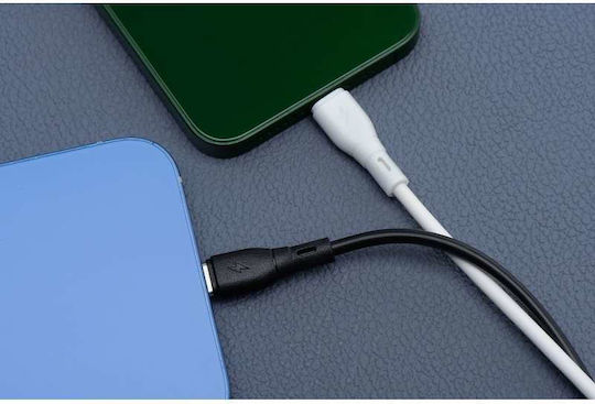 Blue Star Regular USB 2.0 Cablu USB-C bărbătesc - USB-A 20W Negru 1m