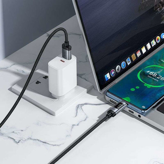 Hoco U148 USB 2.0 Kabel USB-C männlich - USB-C 240W PD Schwarzes 1.2m