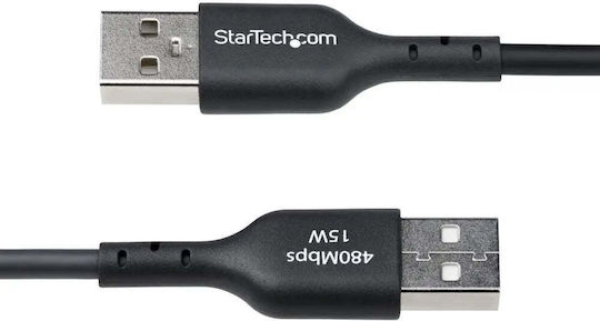 StarTech USB Typ-C Kabel USB 2.0 männlich - USB-A Schwarz 0,3m USB2AC30CMBK