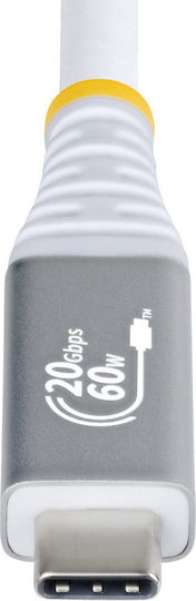 StarTech USB 3.2 Kabel USB-C männlich - USB-C / DisplayPort 60W PD Weiß 3m CC3M20GUSB4CXW