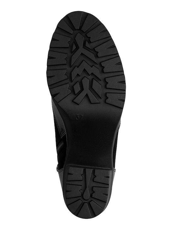 Stiefeletten Damen mit Hochabsatz Schwarz