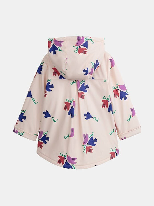 Kids Casual Short Hooded White Jacket