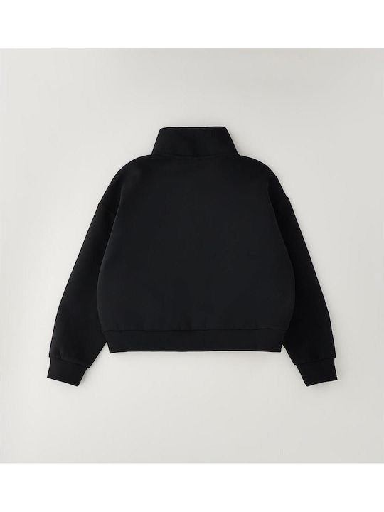 Kids Sweatshirt Cardigan Black