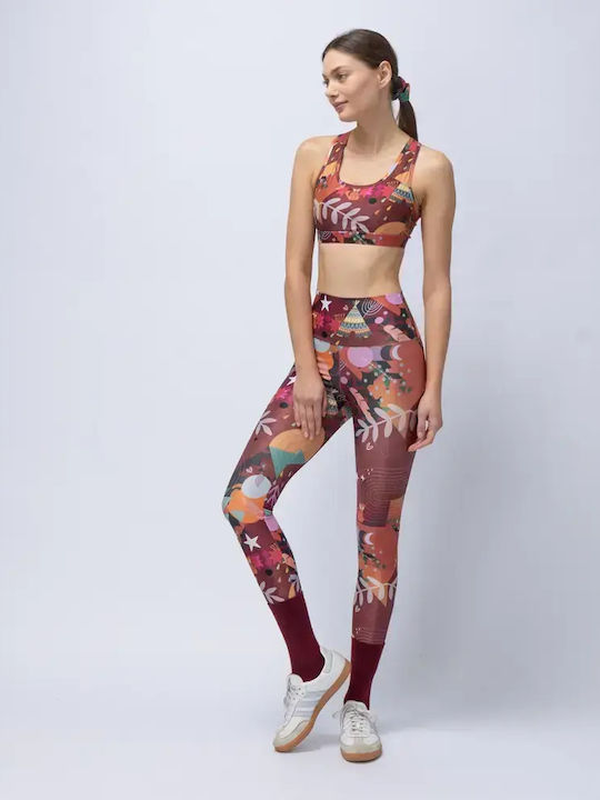 Training Women's Set with Full-Length Leggings High Waist Chocolate Rooted