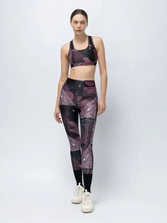 Training Women's Set with Full-Length Leggings High Waist Black