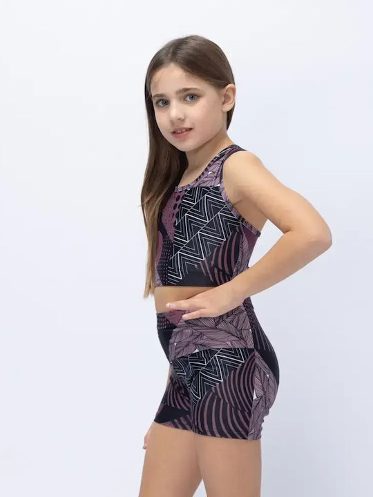 Kinderoberteile Crop Top Ärmellos Schwarz VGA26-TOP01-Schwarz-Within