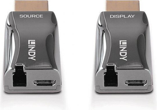 Lindy 300m HDMI 4K60 Glasfaser-Dongle-Extender