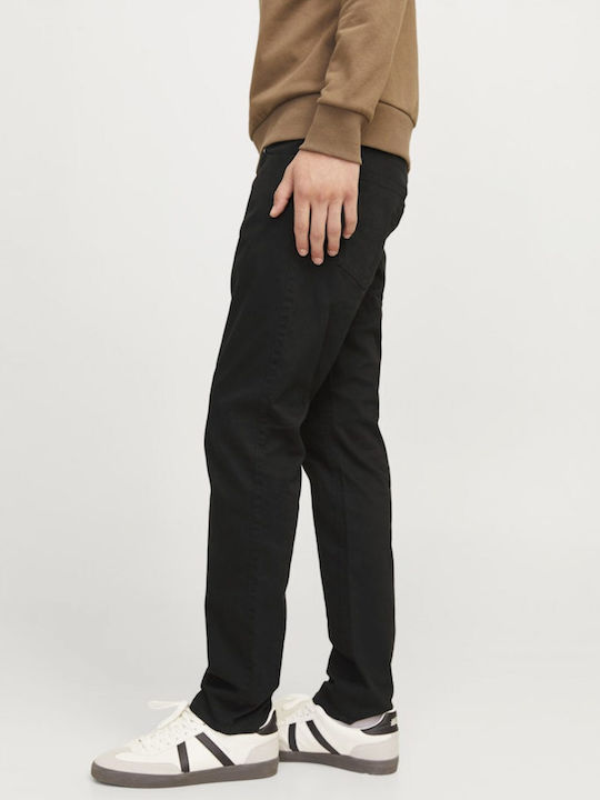 Pantaloni de blugi pentru bărbați Elastic Slim Fit Negru