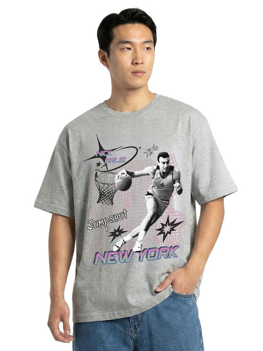 T-shirt Light Grey Melange 126NGMSS-4016-LIGHT