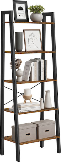 Vasagle Bibliothek Braun Rustikal/Schwarz 56x34.5x171.5cm Vasagle Bibliothek Braun Rustikal/Schwarz 56x34.5x171.5cm