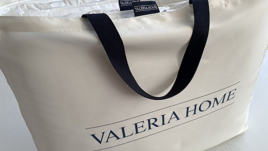 Valeria Home Set De Fețe De Pernă Pătură Supersize Mătase 220x230cm Alb 190 GSM