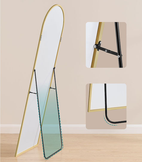 Songmics Καθρέπτης με Χρυσό Πλαίσιο 160x50cm