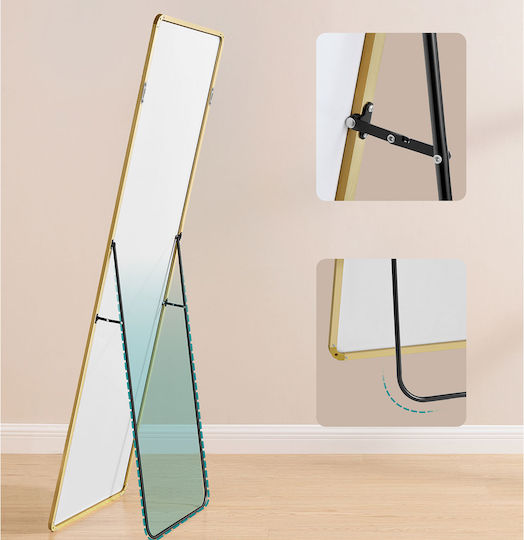 Songmics Καθρέπτης με Χρυσό Πλαίσιο 160x50cm