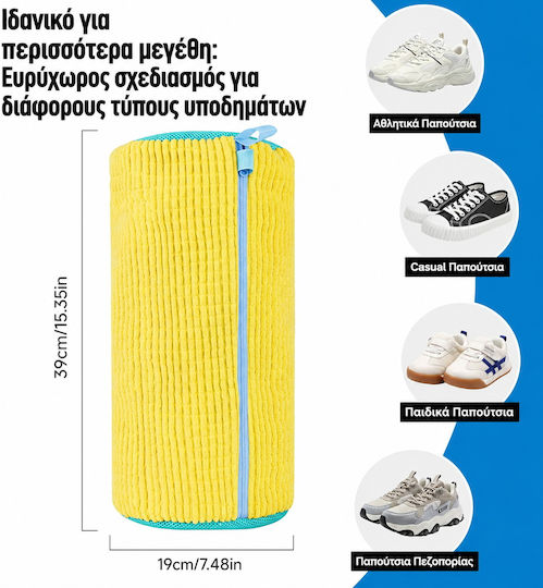 Next Trend Geantă De Spălat Pantofi Protecție Pantofi Fibre Moi Premium Cu Fermoar 39x19 Cm