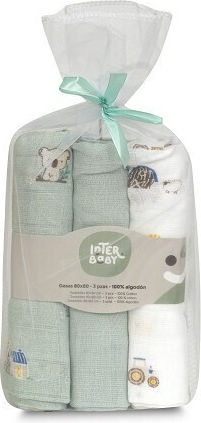 Interbaby Πάνα Αγκαλιάς 80x80cm 3τμχ Interbaby Πάνα Αγκαλιάς 80x80cm 3τμχ