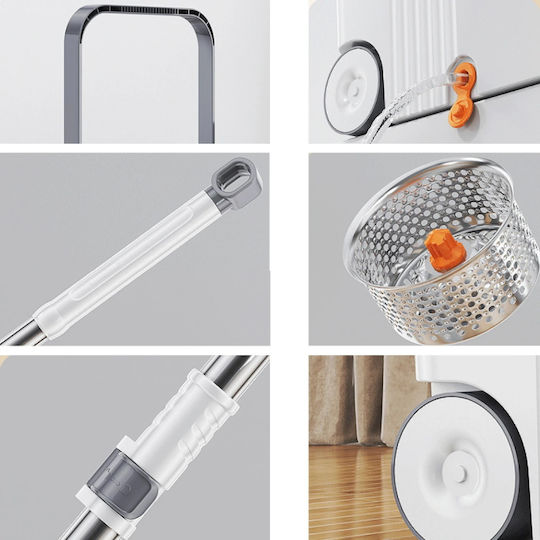 Mop Rotativ Set Cu 4 Piese De Schimb NT-MOP360-INOX-4R