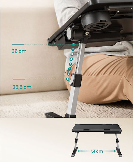 Songmics Τραπεζάκι για Laptop έως 17.3" LLD113BC01