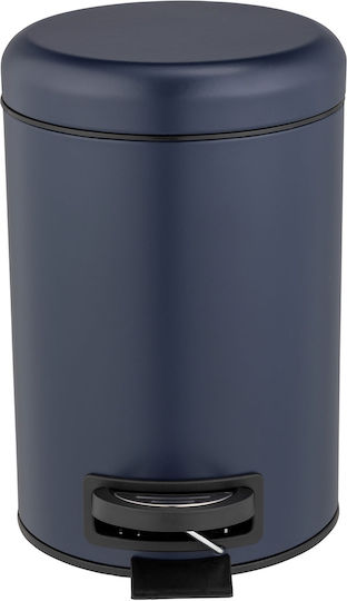 Wenko Inox Badezimmer Mülleimer 3lt Blau