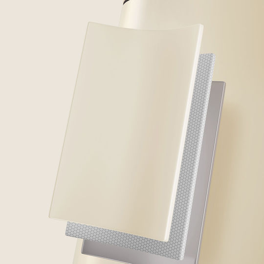 Songmics Inox Καλαθάκι Μπάνιου Soft Close 20lt Μπεζ