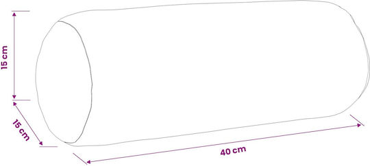 vidaXL Perna De Canapea Heerlen Din Catifea Gri Închis 15x40cm