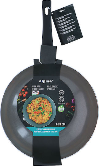 Alpina Wok from Aluminum with Non-Stick Coating 28cm