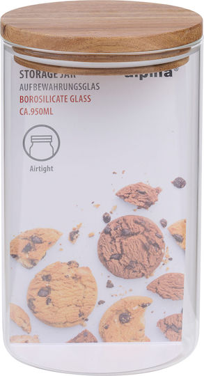 Alpina Alpina Lebensmittelgläser & Behälter Nudeln Glas Transparent 950ml mit luftdichtem Deckel Alpina Alpina Lebensmittelgläser & Behälter Nudeln Glas Transparent 950ml mit luftdichtem Deckel