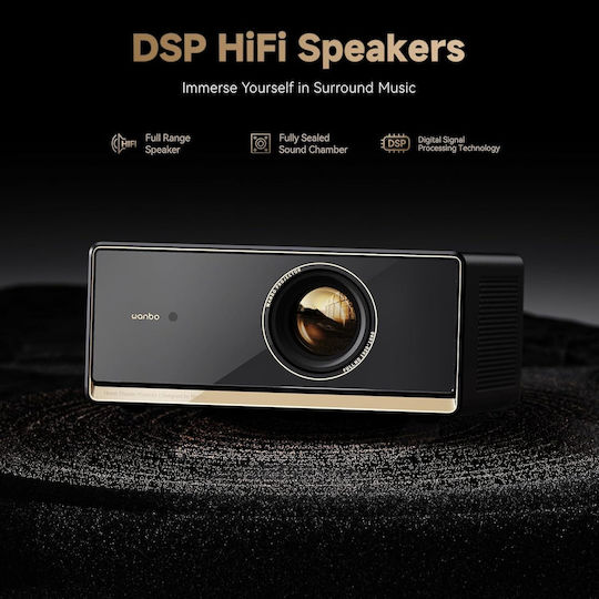 Wanbo X5 Pro Mini Projector Full HD with Wi-Fi and Built-in Speakers WANBOX5SDBL