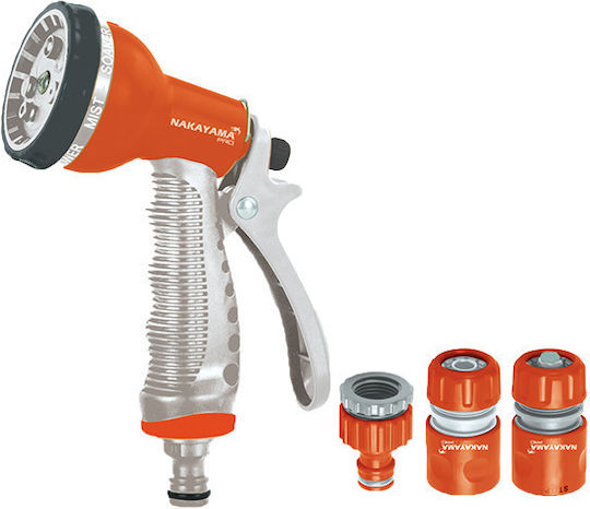 Nakayama GH9216 Set Wasserpistole mit Schnellkupplungen 5 Funktionen