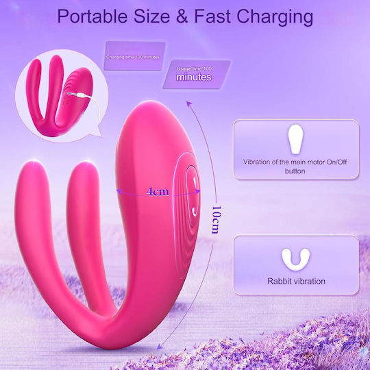 Vibrator Femei Stimulator Clitoral Control Aplicație Waterproof Ipx7 10 Moduri Vibrație Dildo Erotic Cupluri Silențios