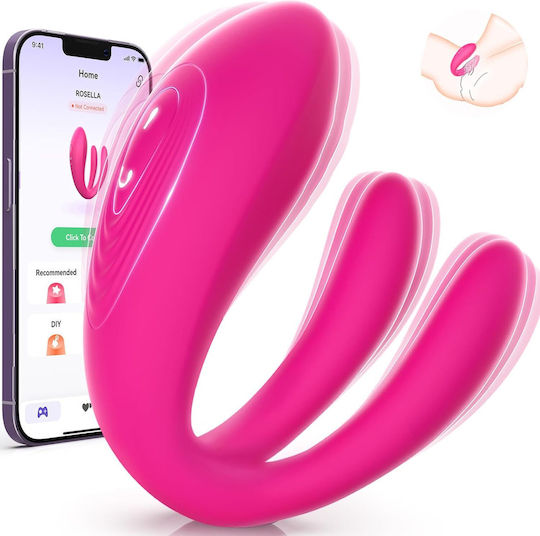 Vibrator Femei Stimulator Clitoral Control Aplicație Waterproof Ipx7 10 Moduri Vibrație Dildo Erotic Cupluri Silențios