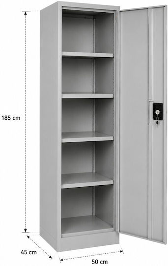 Einzeltür Metallischer Außenschrank 50x45x185cm Einzeltür Metallischer Außenschrank 50x45x185cm