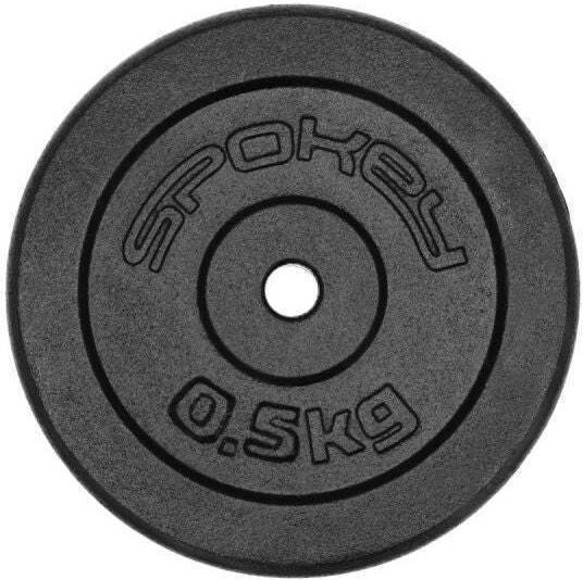 Spokey Metallische Hantelscheibe 1 x 0.5kg Innendurchmesser Φ28mm