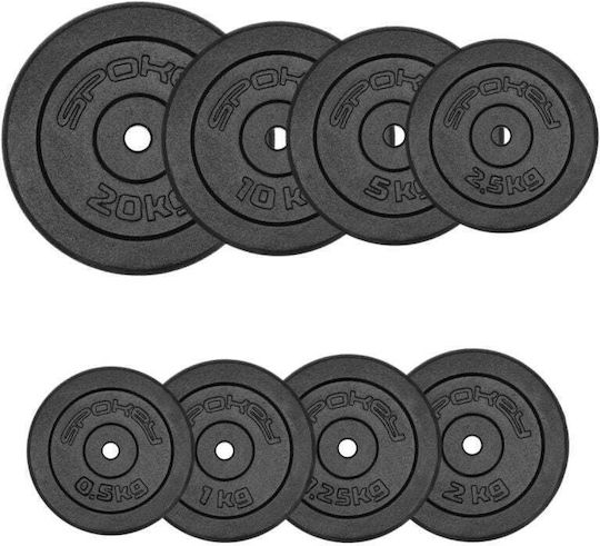 Spokey Metallische Hantelscheibe 1 x 0.5kg Innendurchmesser Φ28mm