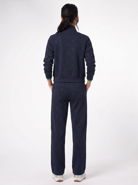 Pantaloni de Trening cu Pantaloni Evazați Albastru Marin