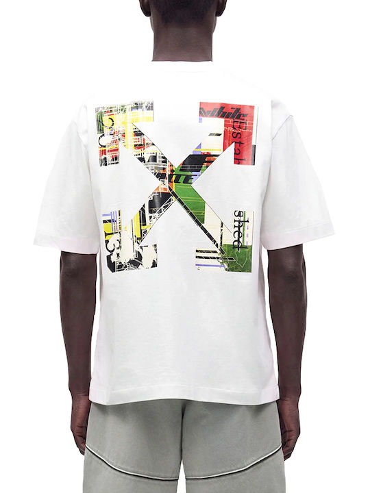 Off White T-shirt Κοκκινο- Λευκο- Πρασινο