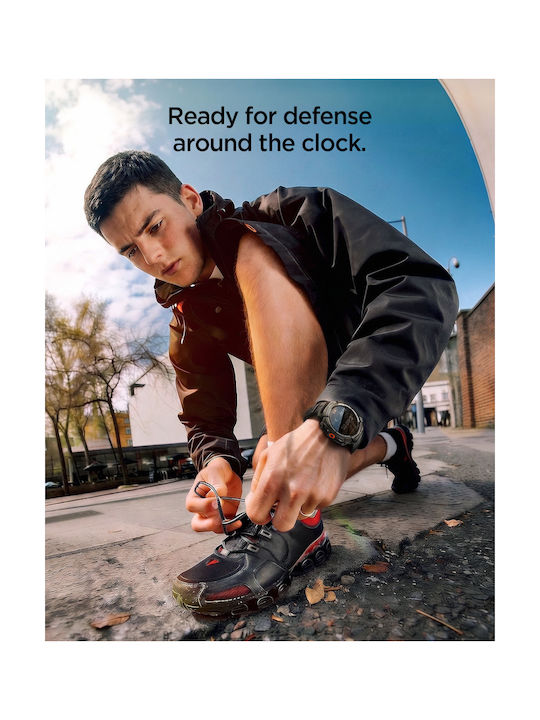 Spigen Rugged Armor Pro Калъф от силикон в черен цвят за Samsung Galaxy Watch Ultra 2 2026