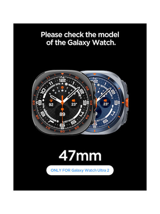 Spigen Rugged Armor Pro Калъф от силикон в черен цвят за Samsung Galaxy Watch Ultra 2 2026