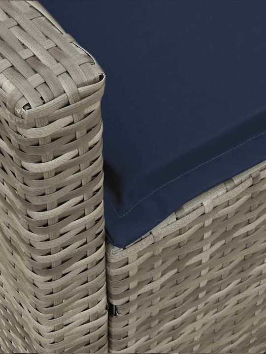 Viersitziges Outdoor-Sofa Rattan mit Kissen