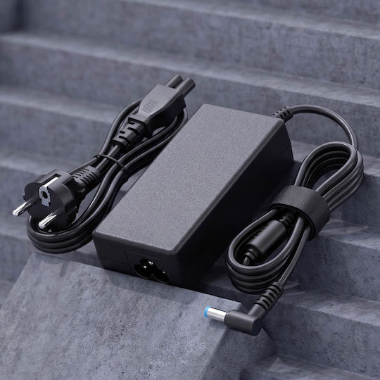Avizar 65W Laptop-Ladegerät Computer Gekrümmter Stecker 1,2m Kabel Schwarz