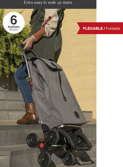 Stoff Einkaufswagen Klappbar 46.5x8x113cm