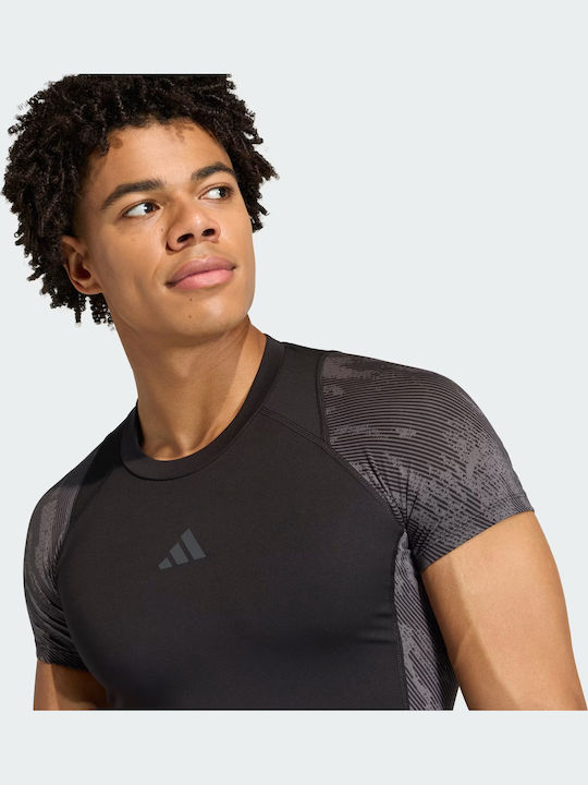 Techfit Αθλητικό T-shirt Μαύρο