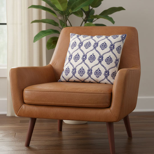 Inspiral Tree Orange Pillow Case 45x45cm