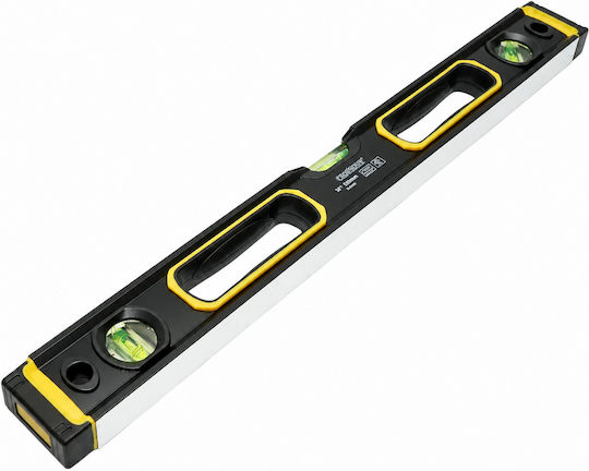 Crownman Aluminium Wasserwaage Magnetisch 60cm mit 3 Niveaumessern