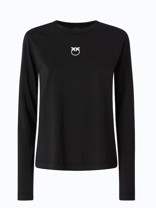 Women's Sports Long Sleeve Black Blouse