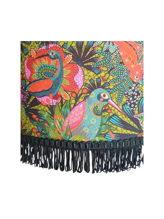 Exotic Birds Floor Lamp with E27 Lamp Bulb Base Green