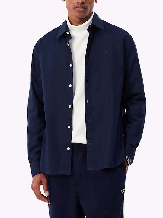 Lacoste Cotton Shirt Regular Fit Dark Blue