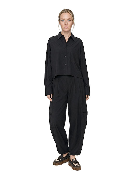 Long Sleeve Women's Shirt Black