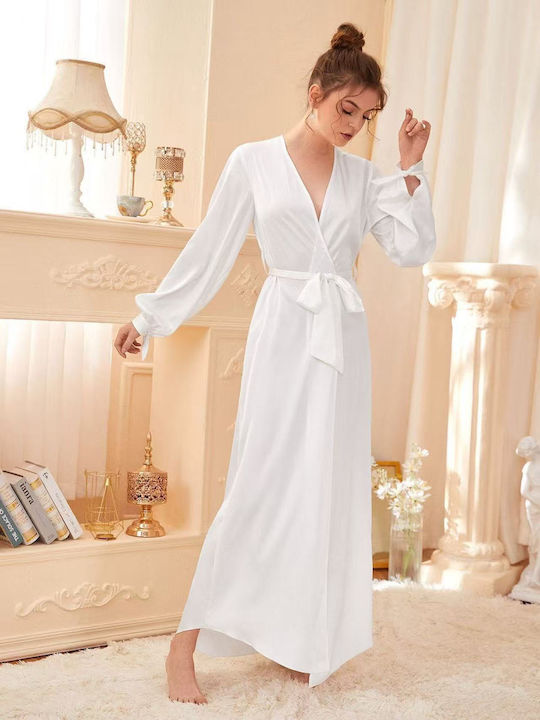 Intimonna Winter Damen-Robe Weiß