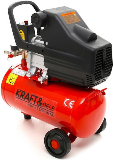 Kraft & Dele Compresor Aer Monofazat cu Rezervor de 24l