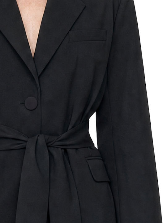 Moutaki Long Women's Blazer Black